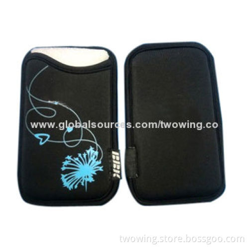 Neoprene bag for cell phone, one opening, suitable for promotional purposes